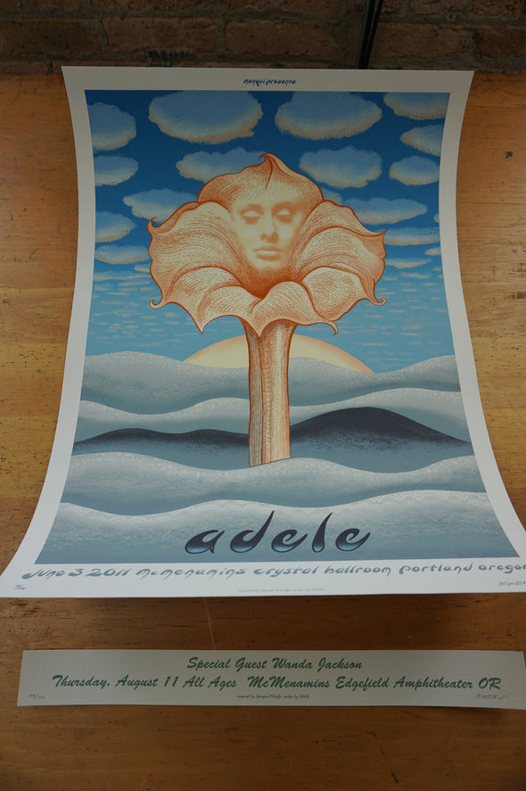 Adele - 2011 EMEK poster Portland Oregon Wanda Jackson