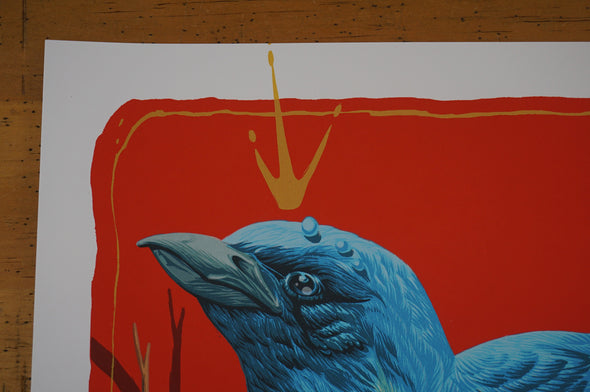 Lazuli (Blue Bird) - 2016 Andrew Ghrist poster Galerie F