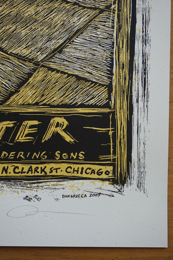 Josh Ritter - 2009 Dan Grzeca poster Chicago, IL Metro