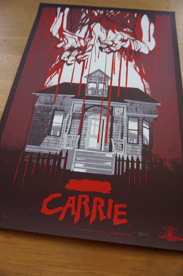 Carrie - 2013 Jessica Deahl of Odd City Entertainment horror classic poster S/N