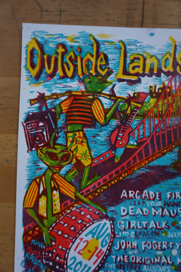 Outside Lands - 2011 Jim Pollock poster San Francisco Phish Muse