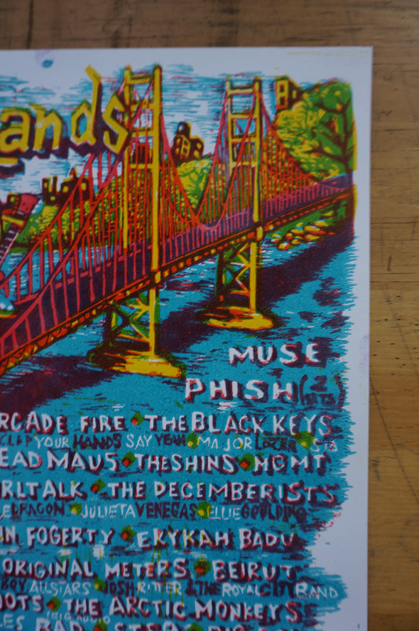 Outside Lands - 2011 Jim Pollock poster San Francisco Phish Muse