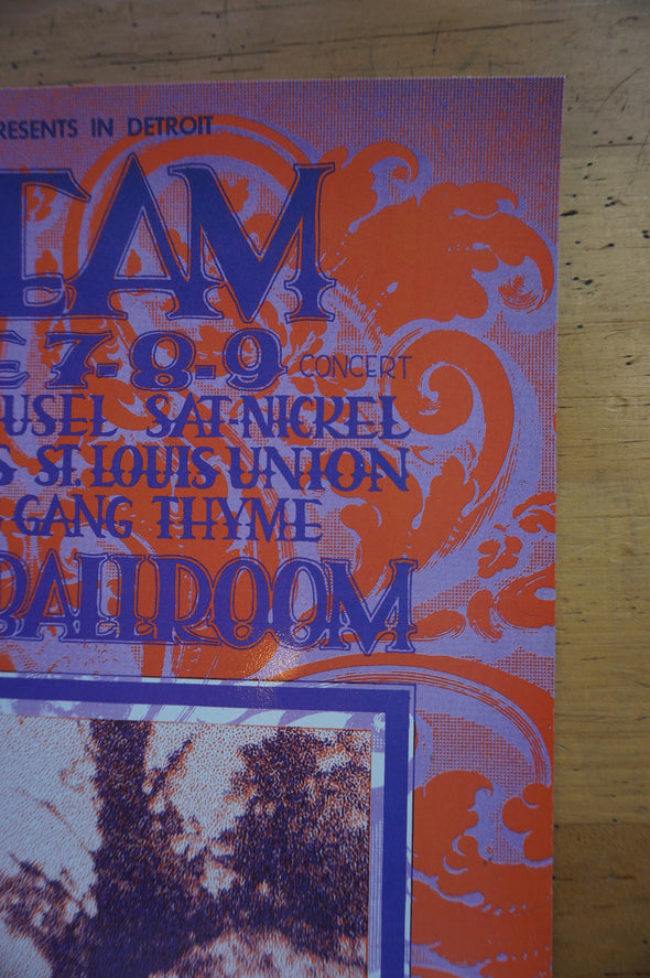 Cream - 1968 Gary Grimshaw poster Detroit, MI Grande Ballroom