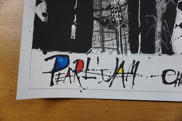 Pearl Jam - 2016 Joey Feldman poster Chicago, IL Wrigley Field