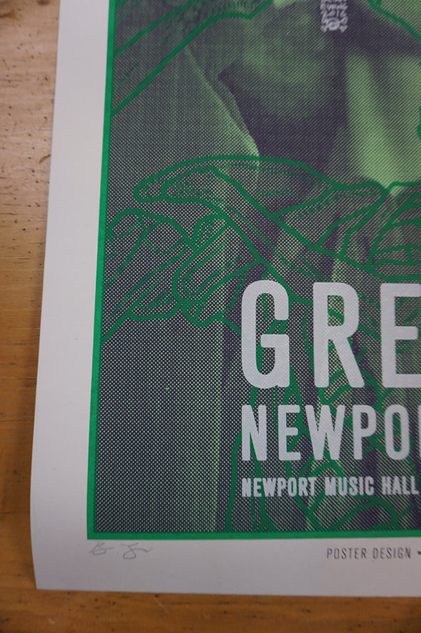 Green Day - 2016 Brian Ewing poster Columbus Newport Music Hall