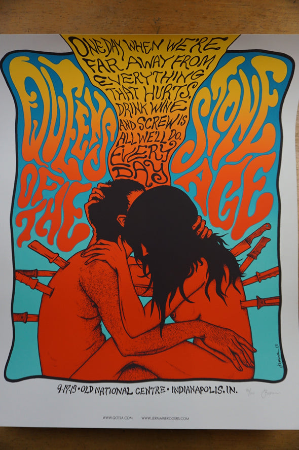 Queens of the Stone Age - 2013 Jermaine Rogers poster Indianapolis REGULAR ED