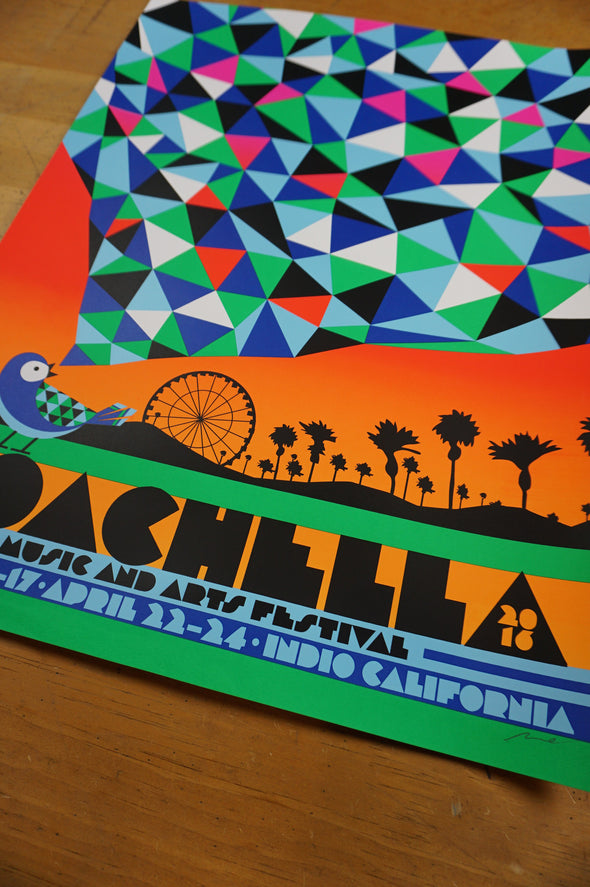 Coachella - 2016 Nate Duval Poster Indio California Festival