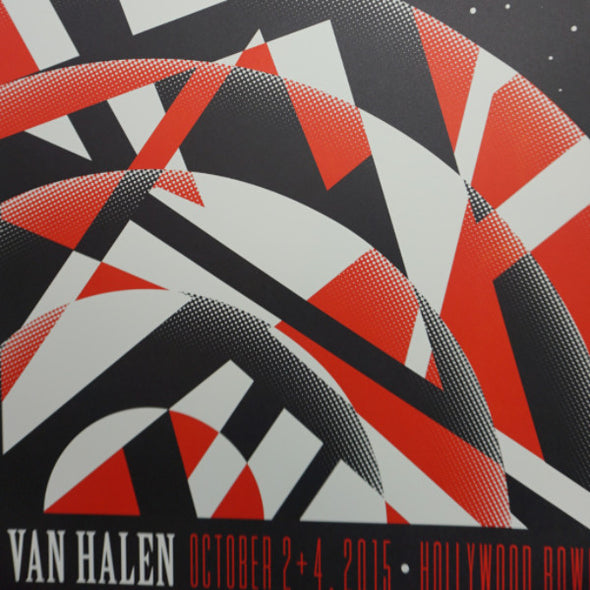 Van Halen - 2015 Kii Arens poster Los Angeles, Hollywood Bowl
