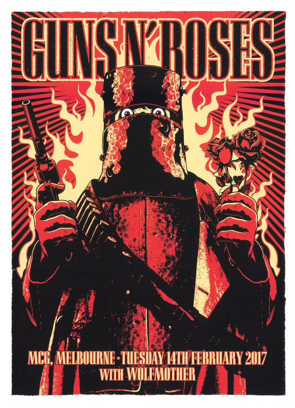 Guns N' Roses - 2017 poster Melbourne, AUS MCG Wolfmother