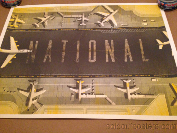THE NATIONAL - 2013 DKNG poster print USA Tour S/N Artist Edition of ONLY 50!