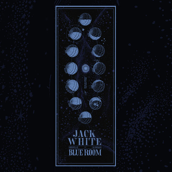 Jack White - 2023 Little Room Agency poster Nashville, TN 1/16 Blue Room TMR