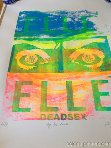 SEA PUNK 02 - 2013 Elle poster print S/N Edition of 30 Hand Pulled and finished