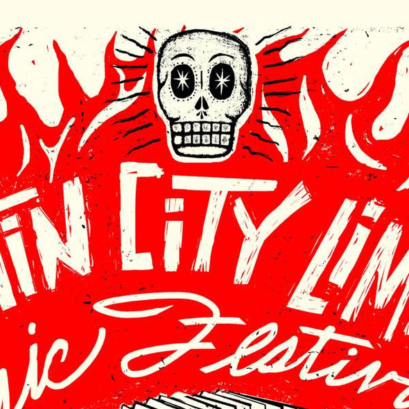 Austin City Limits Festival - 2012 Carlos Hernandez ACL poster print Squeezebox