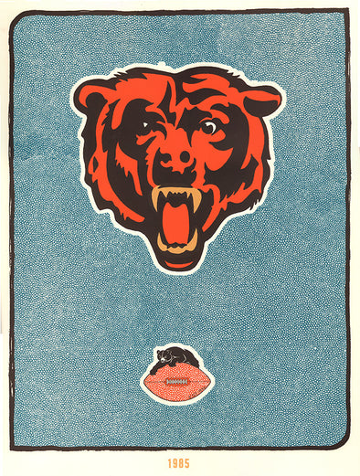 Chicago Bears - Fugscreens Studios poster Soldier Field 1985