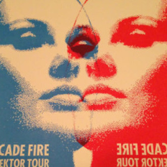 Arcade Fire - 2014 Print Mafia poster Reflektor tour Nashville TN