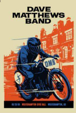 Dave Matthews Band - 2009 Methane Studios Poster Wolverhampton Civic Hall, UK