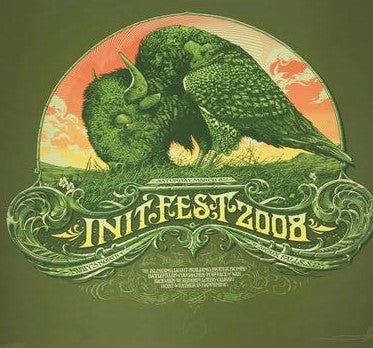 Init Fest - 2008 Aaron Horkey Poster Sioux Falls, SD Nutty's North