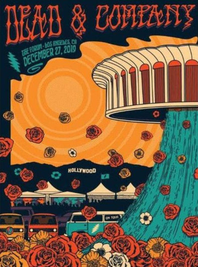 Dead & Company - 2019 Status Serigraph poster Inglewood, CA The Forum