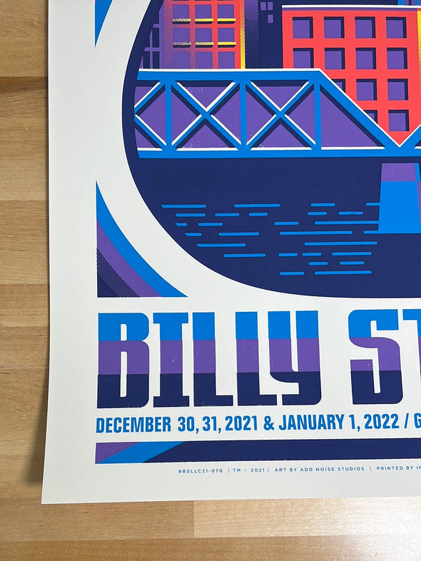 Billy Strings - 2021 2022 Mike Tallman poster Grand Rapids, MI NYE 1st