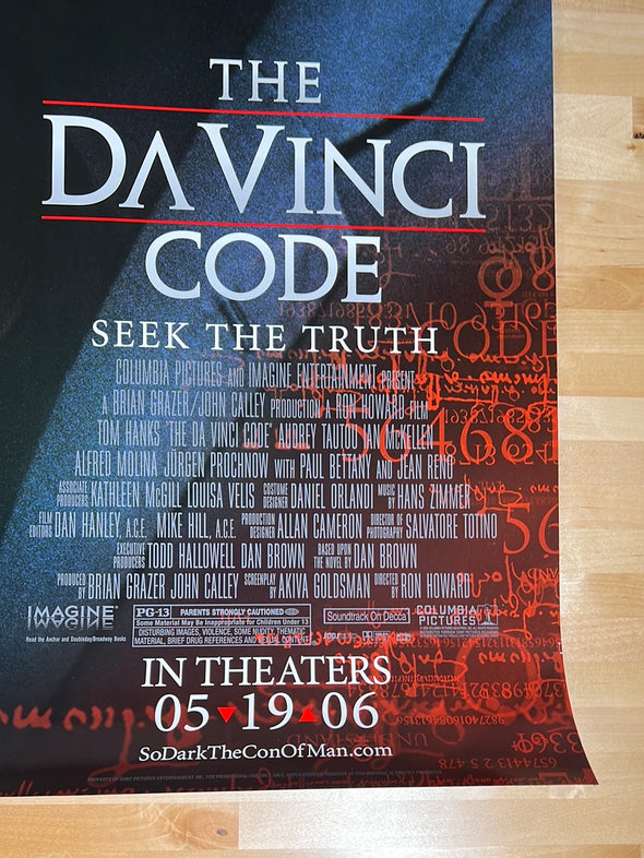 The Da Vinci Code - 2006 video promo movie poster original vintage 27x40