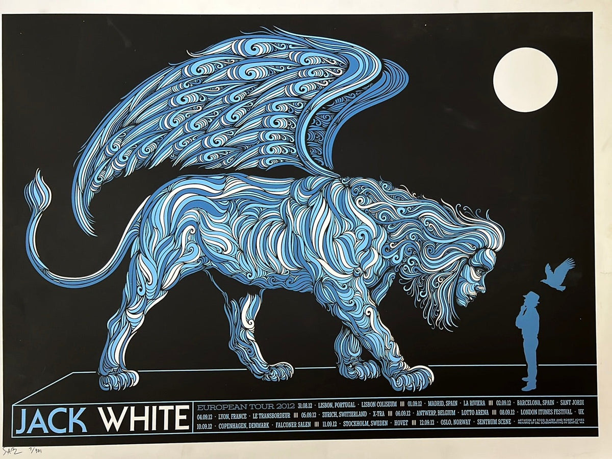 Jack White - 2012 Todd Slater poster European Tour – Sold Out Posters