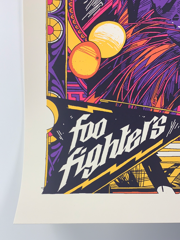 Foo Fighters - 2017 Tyler Stout poster Nashville, TN Bridgestone