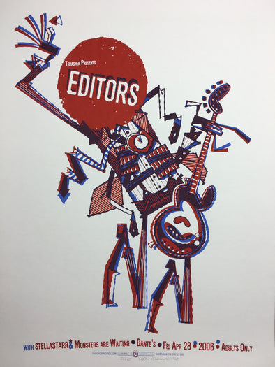 Editors - 2006 Guy Burwell poster Portland, OR Dante's