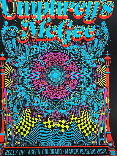 Umphrey's McGee - 2022 Lex Leaming poster Belly Up Aspen, CO