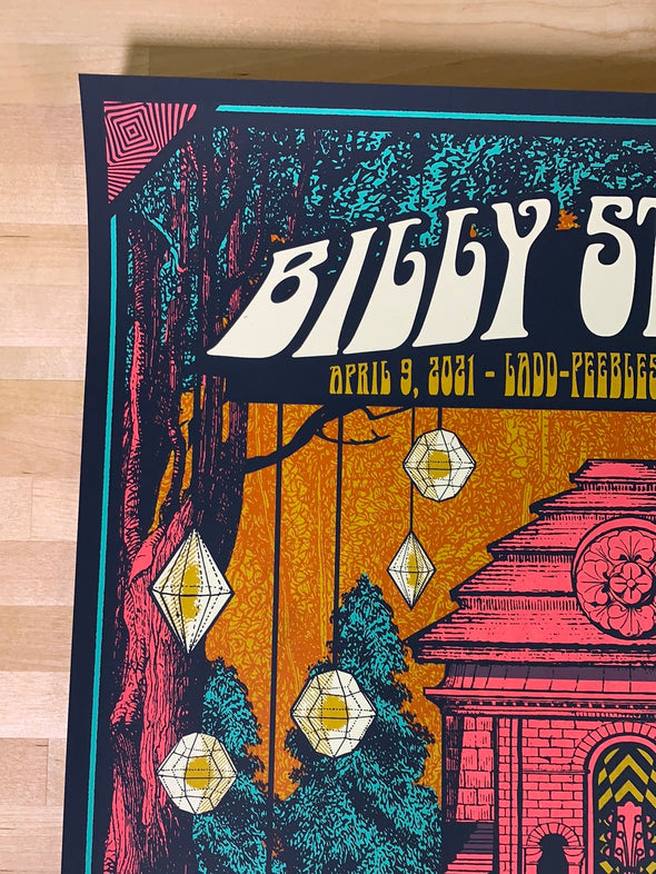 Billy Strings - 2021 Status Serigraph poster Mobile, AL 4/9