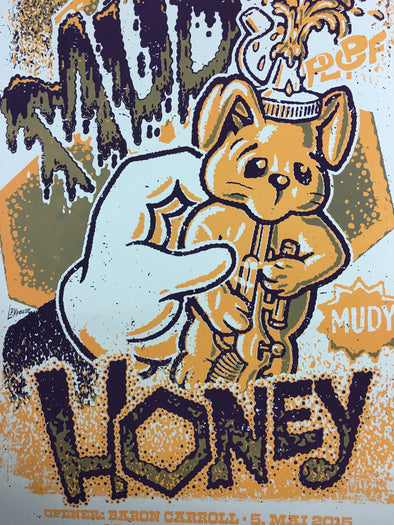 Mudhoney - 2015 German Artist Lars Krause Poster Loppen Copenhagen