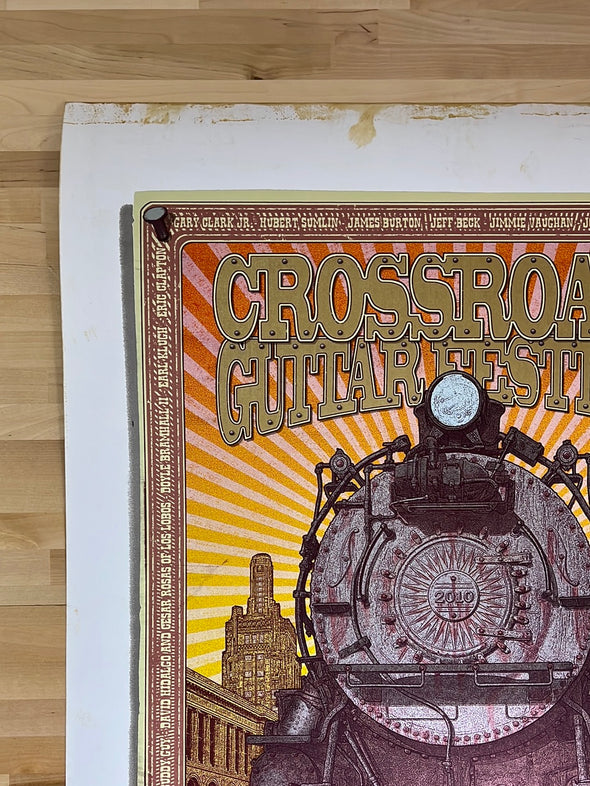 Crossroads Guitar Festival - 2007/2010 Chuck Sperry poster, Eric Clapton test print