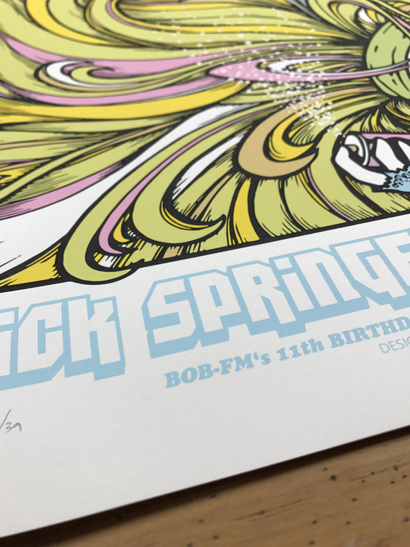Rick Springfield - 2015 Billy Perkins poster Cedar Park Center