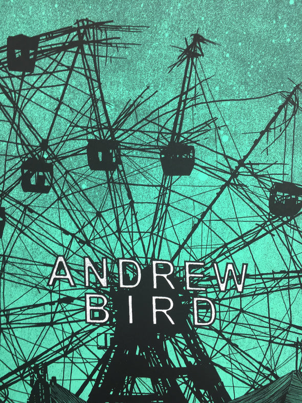 Andrew Bird - 2009 Daniel Danger poster European Tour