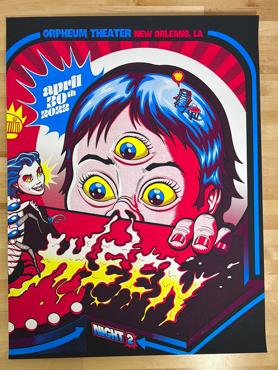 Ween - 2022 Zombie Yeti poster New Orleans, LA 1st N2 – Sold Out