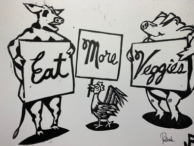Eat More Veggies - 2020 Jim Pollock poster Art print Phish