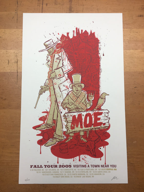 moe. - 2005 Methane Studios poster Fall Tour