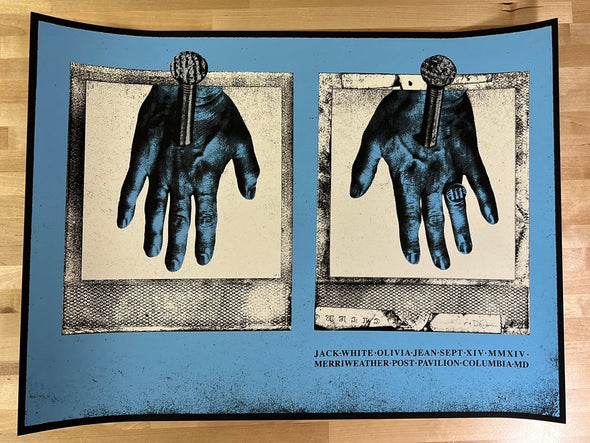 Jack White - 2014 Rob Jones poster Columbia, MD