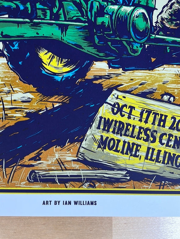 Pearl Jam - 2014 Ian Williams poster Moline, IL I Wireless