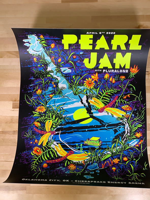 Pearl Jam - 2020 Munk One poster Oklahoma City, OK Chesapeake Energy