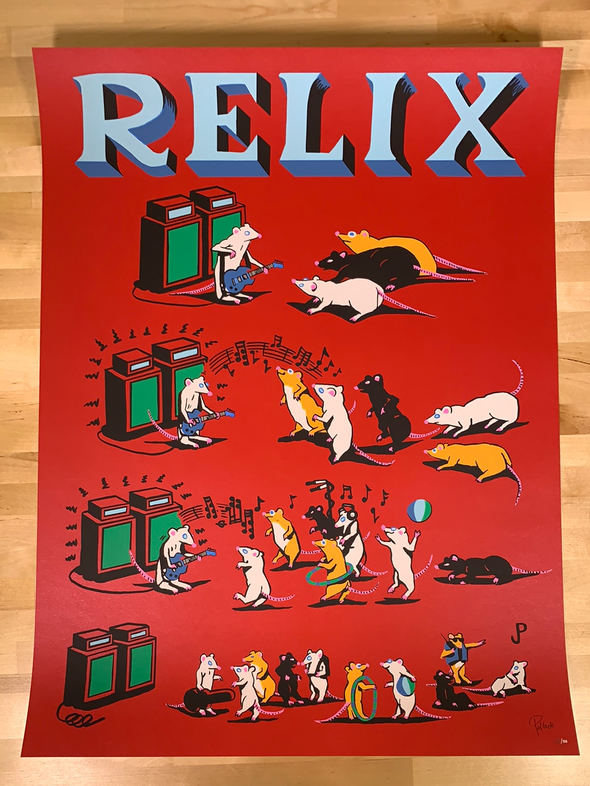 Pied Piper - 2020 Jim Pollock poster Relix Red edition