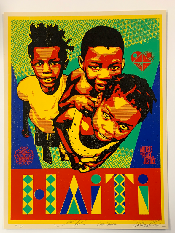 Haiti - 2010 Shepard Fairey, Cleon Peterson, Casey Ryder poster art print