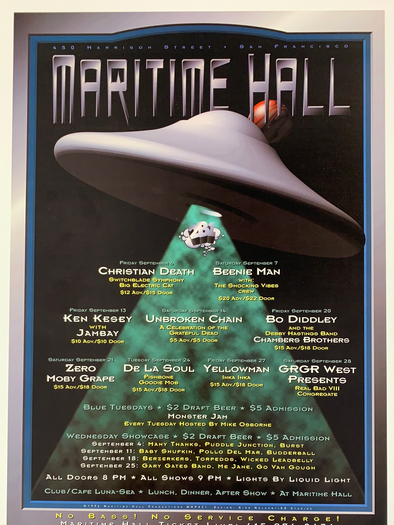 MHP 21 Maritime Hall - 1996 Nelson poster September San Fran 1st