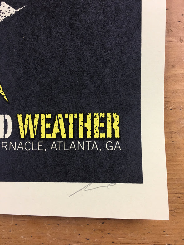 The Dead Weather - 2009 Methane Studios Poster Atlanta Tabernacle