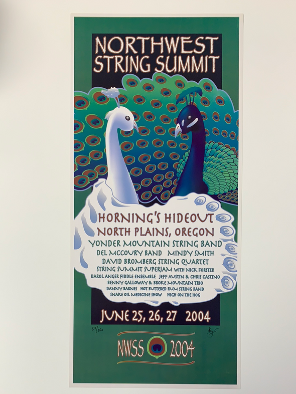 Northwest String Summit - 2004 Brian Langeliers poster Plains, OR Horning's Hideout