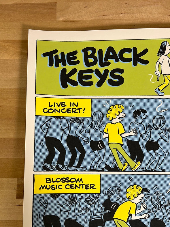 The Black Keys - 2022 Johnny Sampson poster Cuyahoga Falls, OH