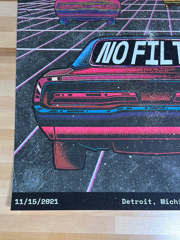 Rolling Stones - 2021 poster Detroit, MI No Filter Tour