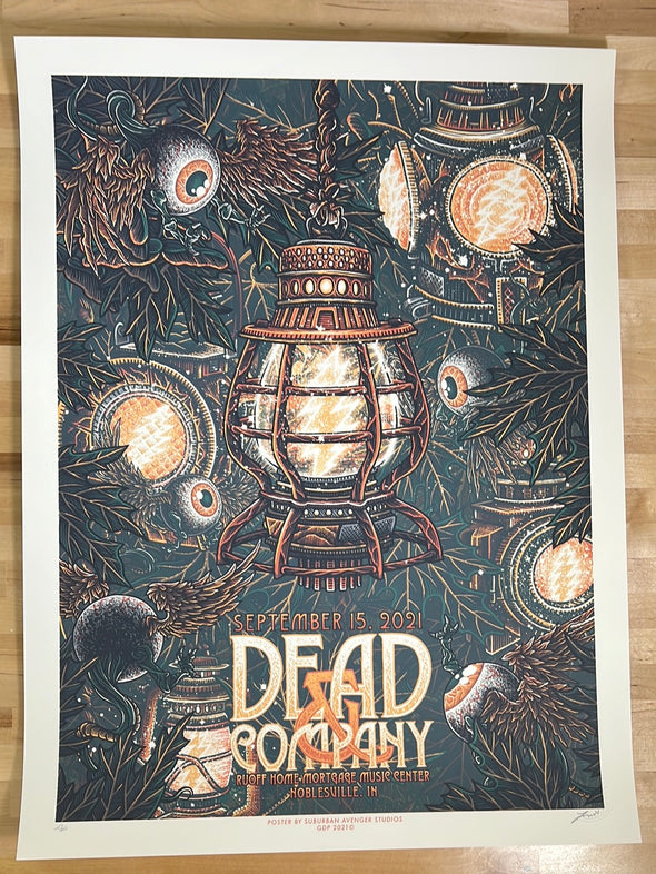 Dead & Company - 2021 Luke Martin poster Noblesville, IN AP