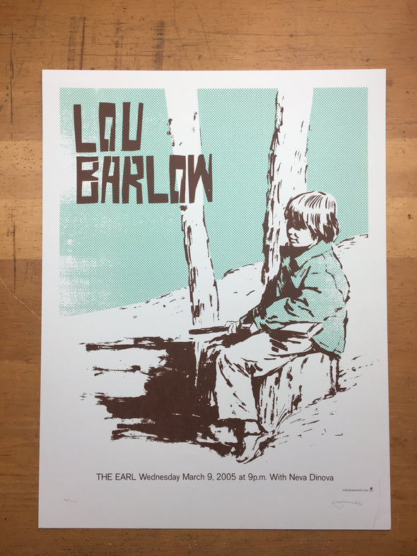 Lou Barlow - 2005 Methane Studios poster Atlanta, GA Variety Playhouse