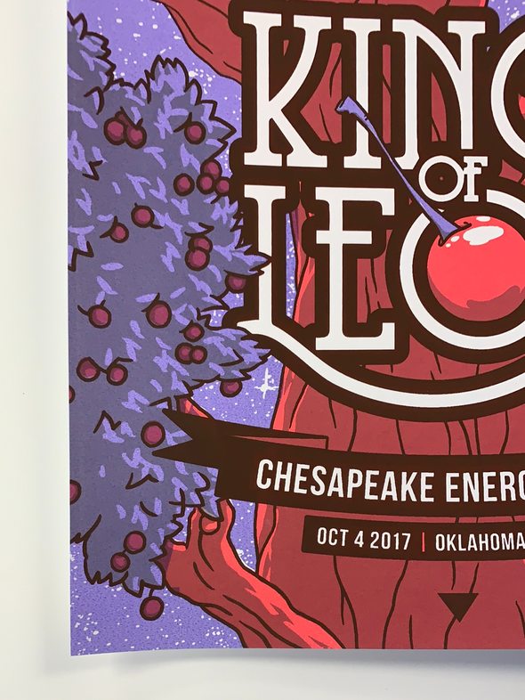 Kings of Leon - 2017 Florey poster Oklahoma City, OK