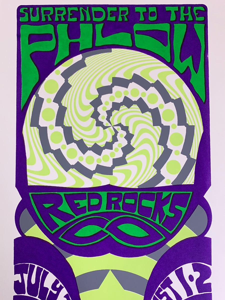 Phish - 2009 Tripp Poster Red Rocks Morrison, Co Purple – Sold Out Posters